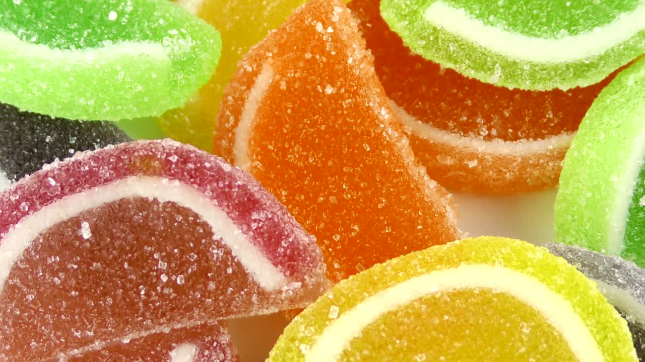 caramelo dulce gelatina y delicioso postre de azúcar