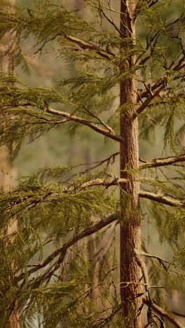 closeup of a pine tree