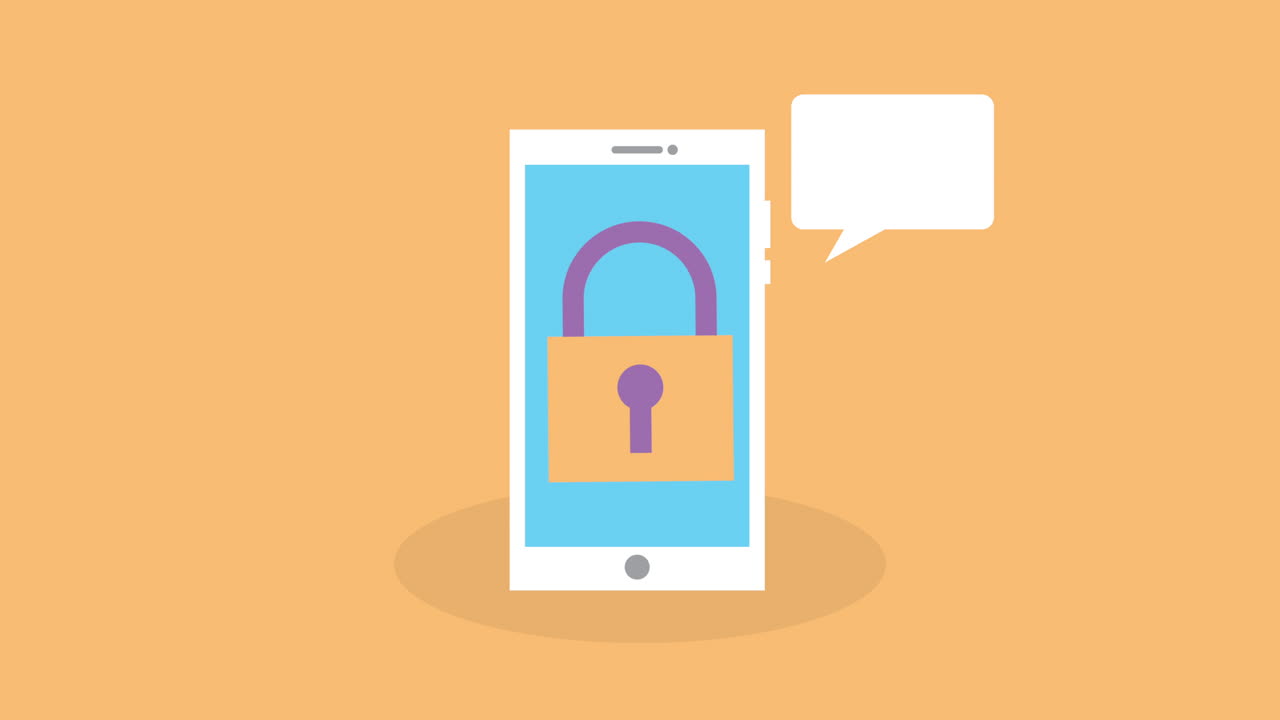 tecnología de dispositivos inteligentes con candado