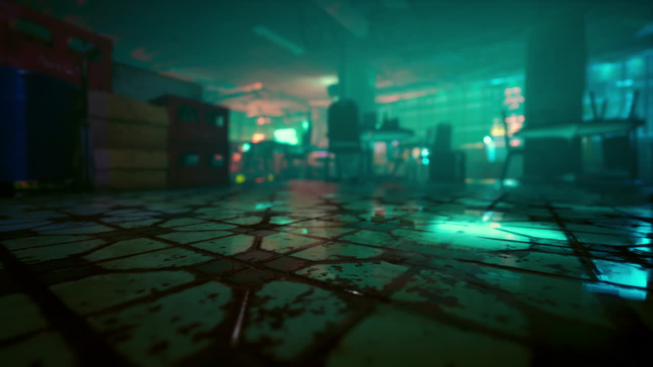 una habitación oscura y misteriosa abandonada