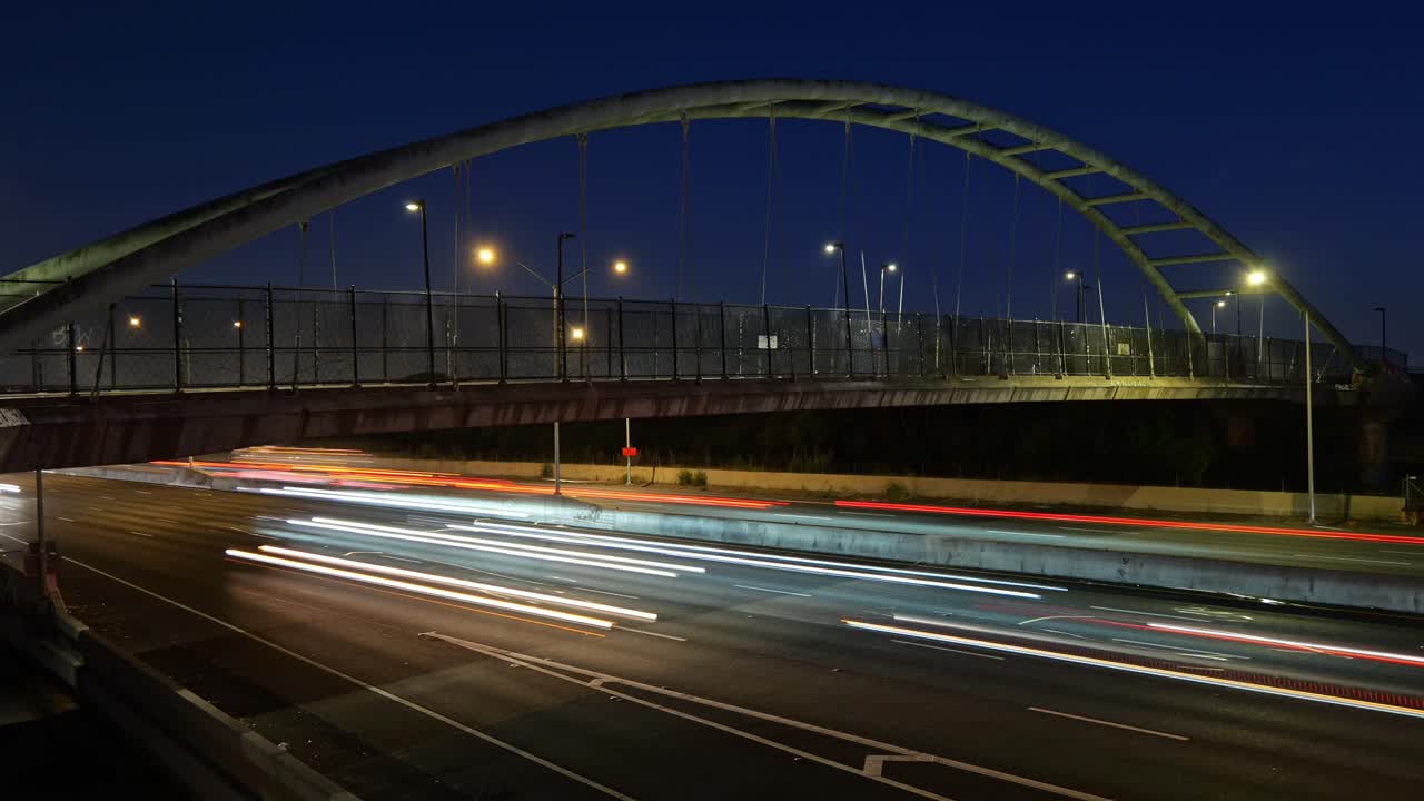 The I-80 freeway pulses with energy as headlights and taillights trace glowing paths across Berkeley’s evening skyline. Filmed in 4K on a Panasonic Lumix S5IIX.