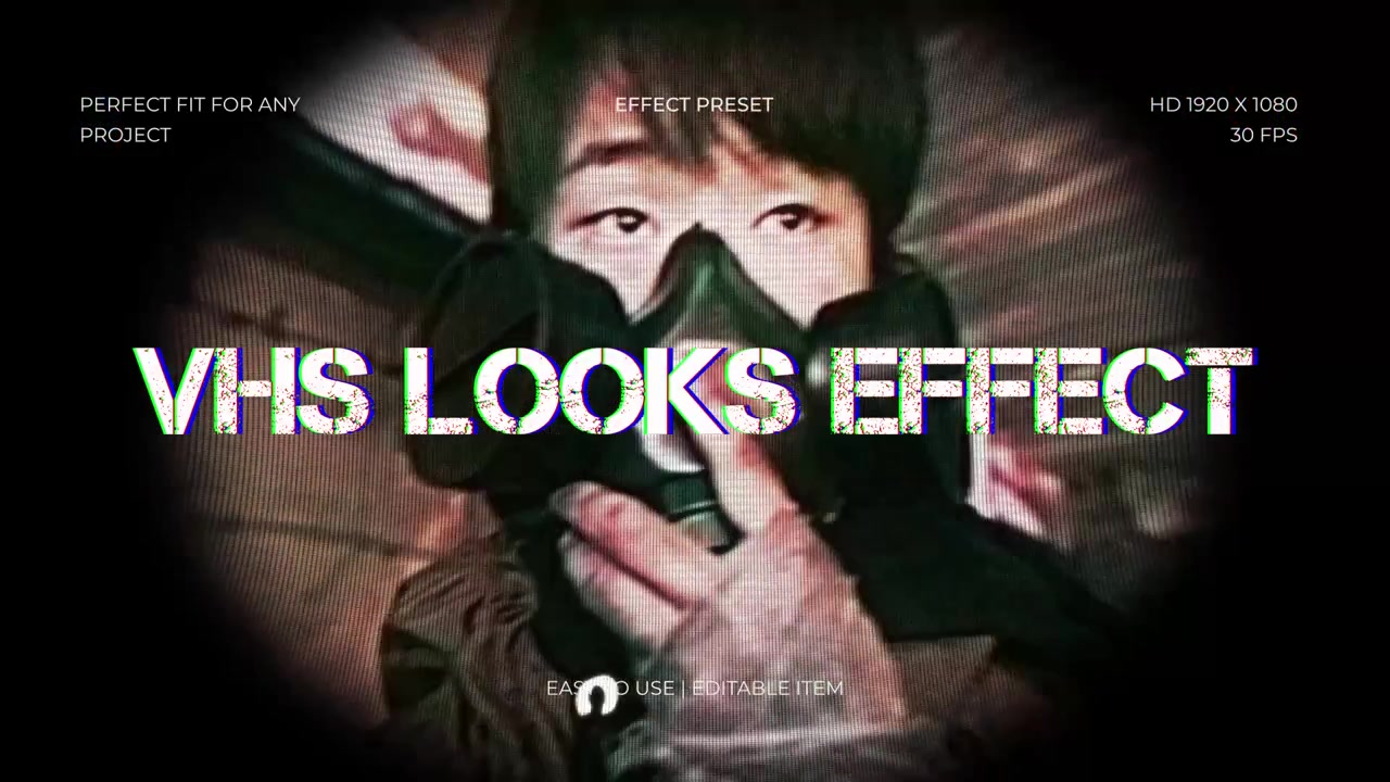 Vintage VHS Style Video Effects Featuring Various Cinematic Scenes