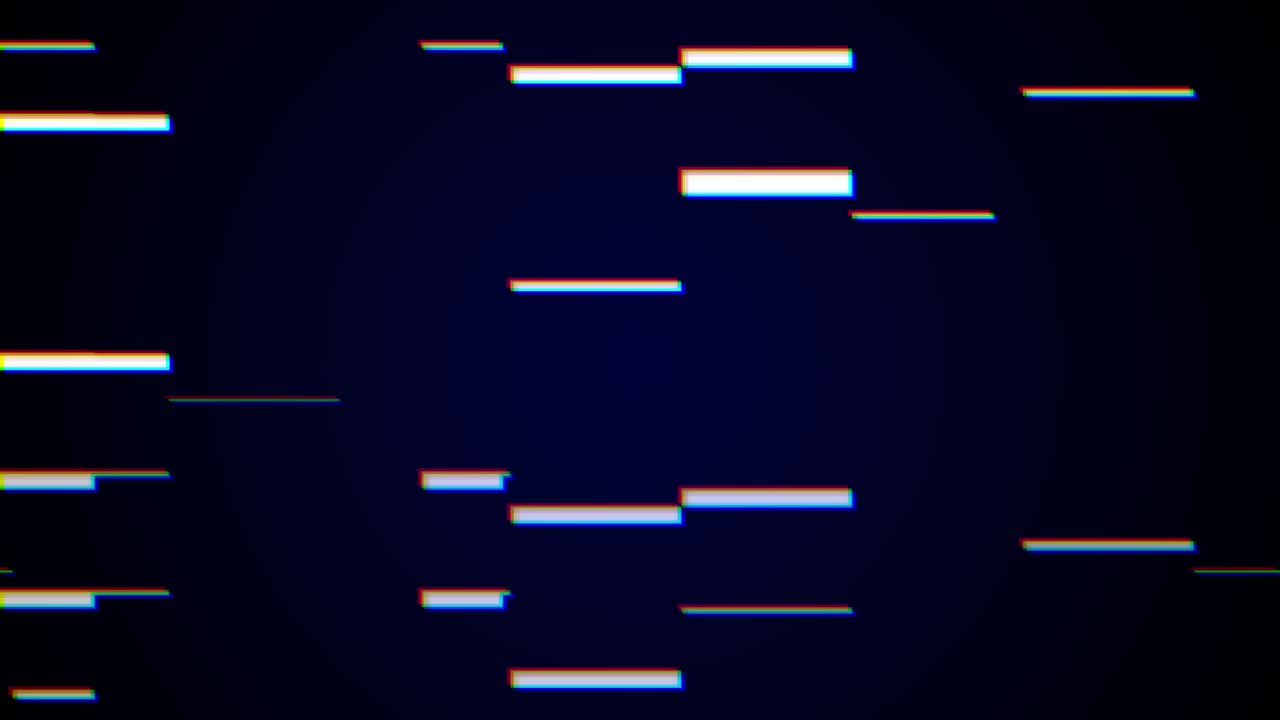 Abstract Old TV Glitch Error Video Damage Digital Loop Animation. Signal Noise.