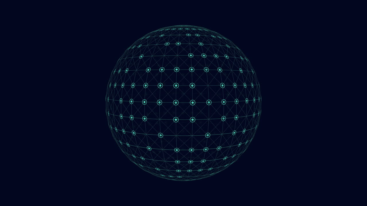 esfera 3d interconectada un elemento de diseño llamativo o símbolo de redes y sistemas