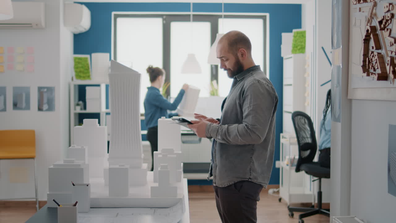 Architectural Design and Urban Planning in a Modern Office