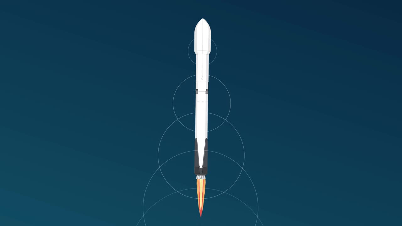 Rocket launches and deploys satellite into orbit