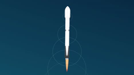 cohete lanza y despliega satélites en órbita