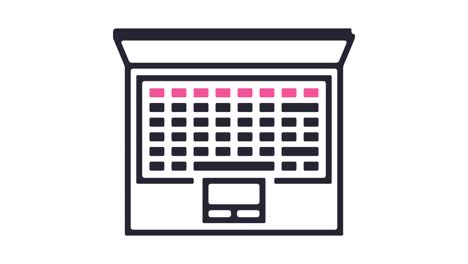 animación del icono de la computadora portátil