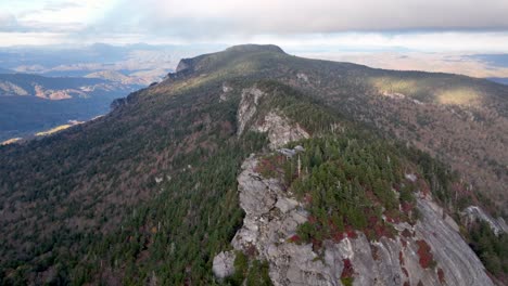 rocks near the peak of grandfather mountain nc aerial