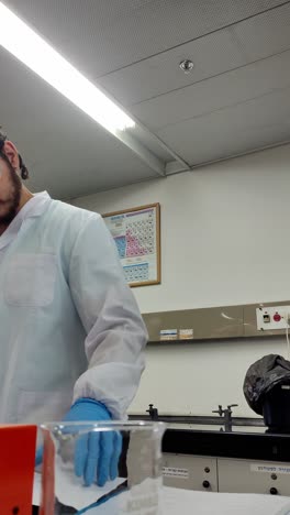 academic lab setting with male researcher