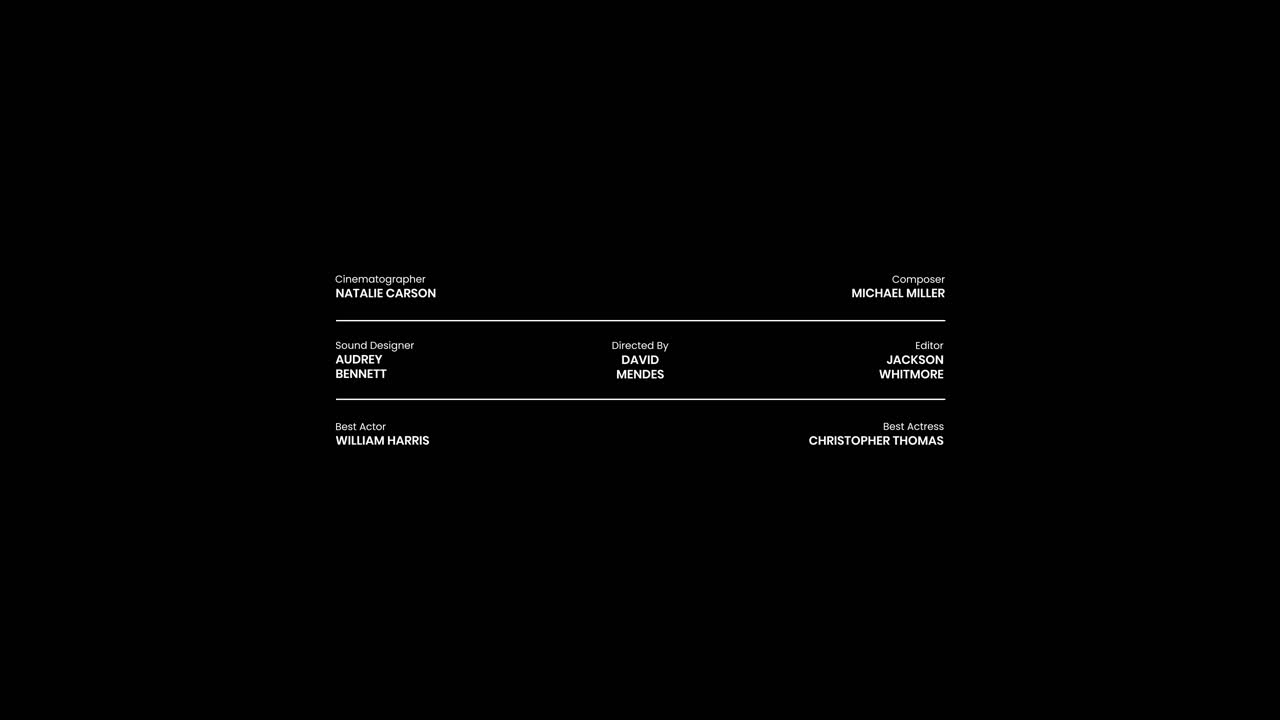 Movie Credits Compilation