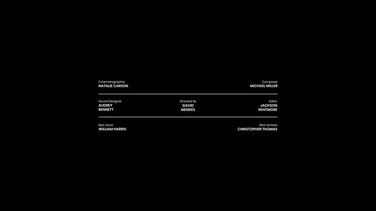 Movie Credits Compilation