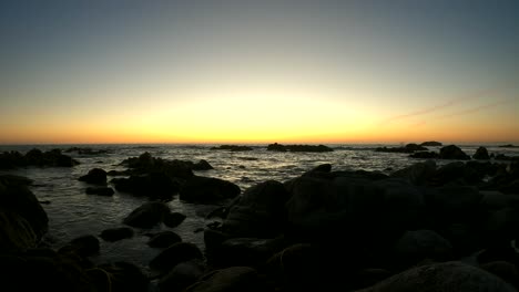 Dämmerung-Am-Asilomar-State-Beach-In-Monterey,-Kalifornien