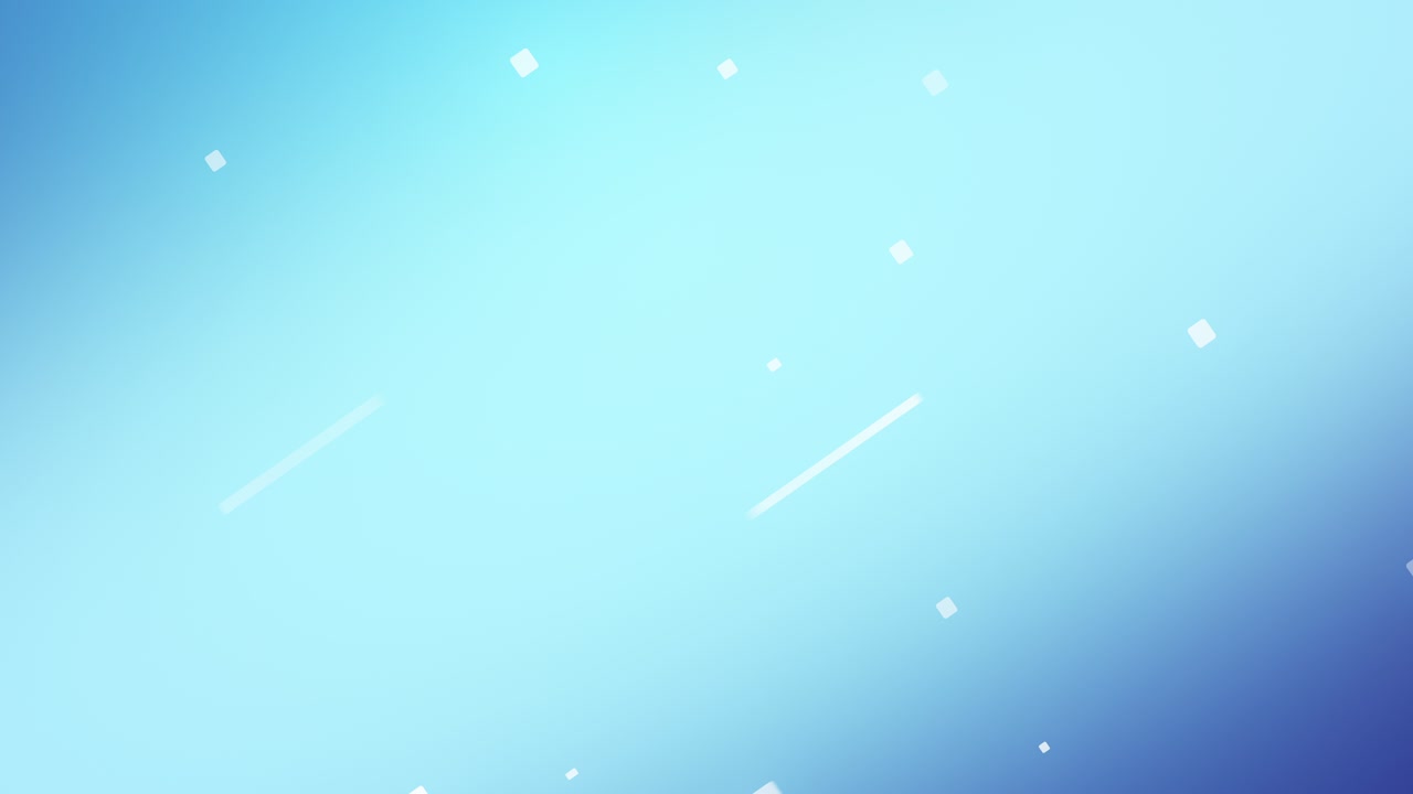 Animazione in loop 4K: Sfondo con quadrato blu semplice che si muove in diagonale. Sfondo in movimento con linee geometriche astratte minimali in streaming, in loop continuo.