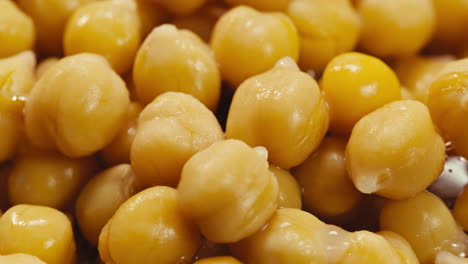 close-up of chickpeas
