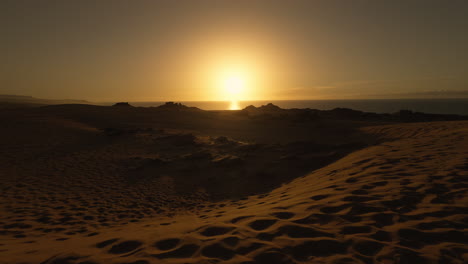 sunset over the dunes