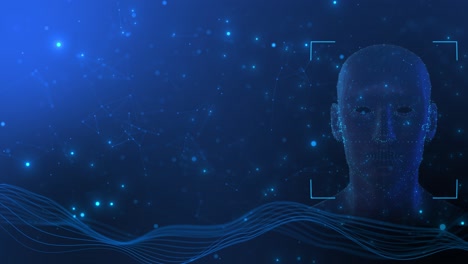 digital brain scan merging human ai brain network circuit hologram ai artificial intelligence human