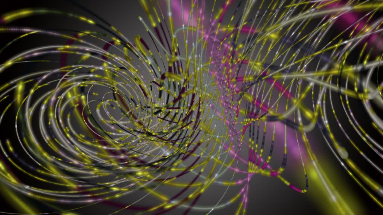 animación fantástica con objeto de onda de rayas en cámara lenta, 4096x2304 bucle 4k