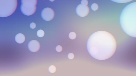 blurred blue and purple background with scattered white circles