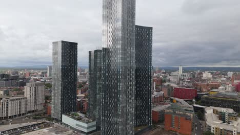 deansgate square luxury residential apartment complex, uk