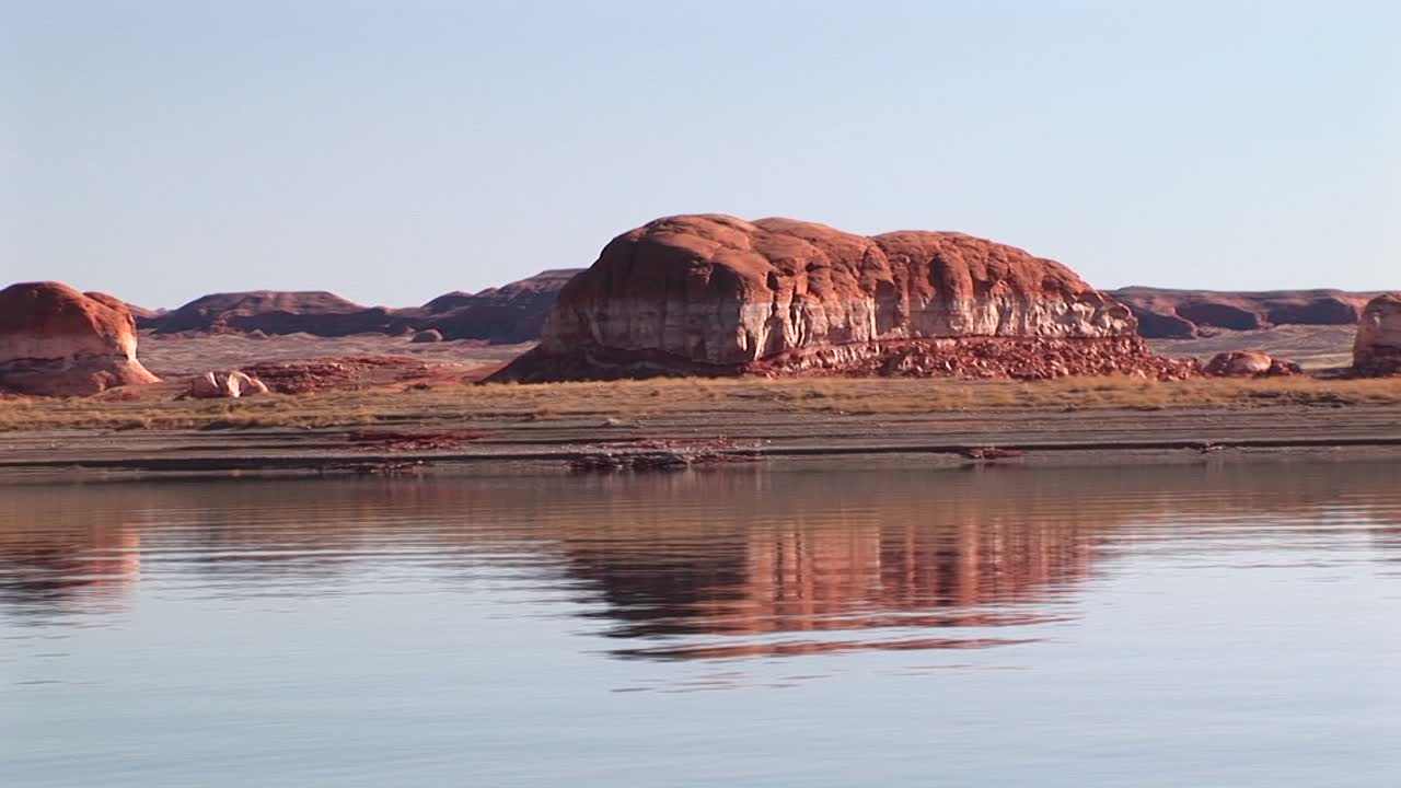 cangrejo justo en la orilla del lago powell