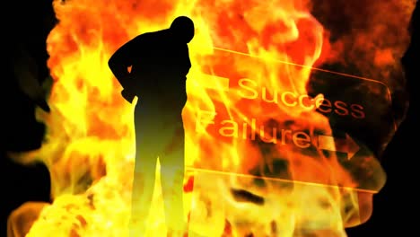 Businessman-Burning-after-failure