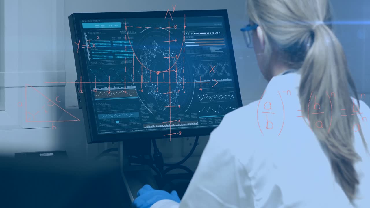 científico mirando una pantalla 4k