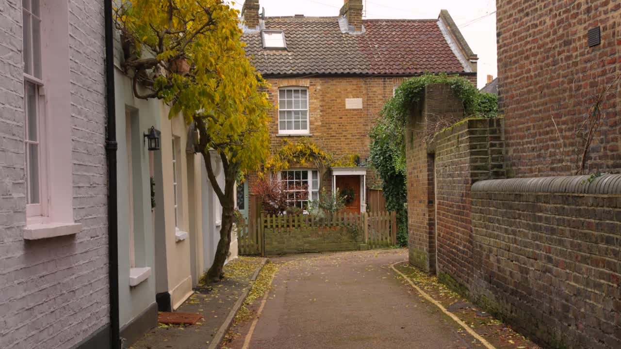 A quaint picturesque alley in the London suburb of Twickenham