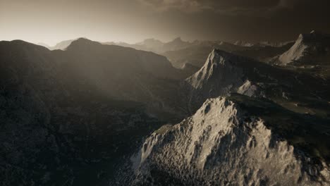 Dramatic-sky-over-steps-in-a-mountain.