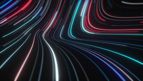 abstract glowing lines