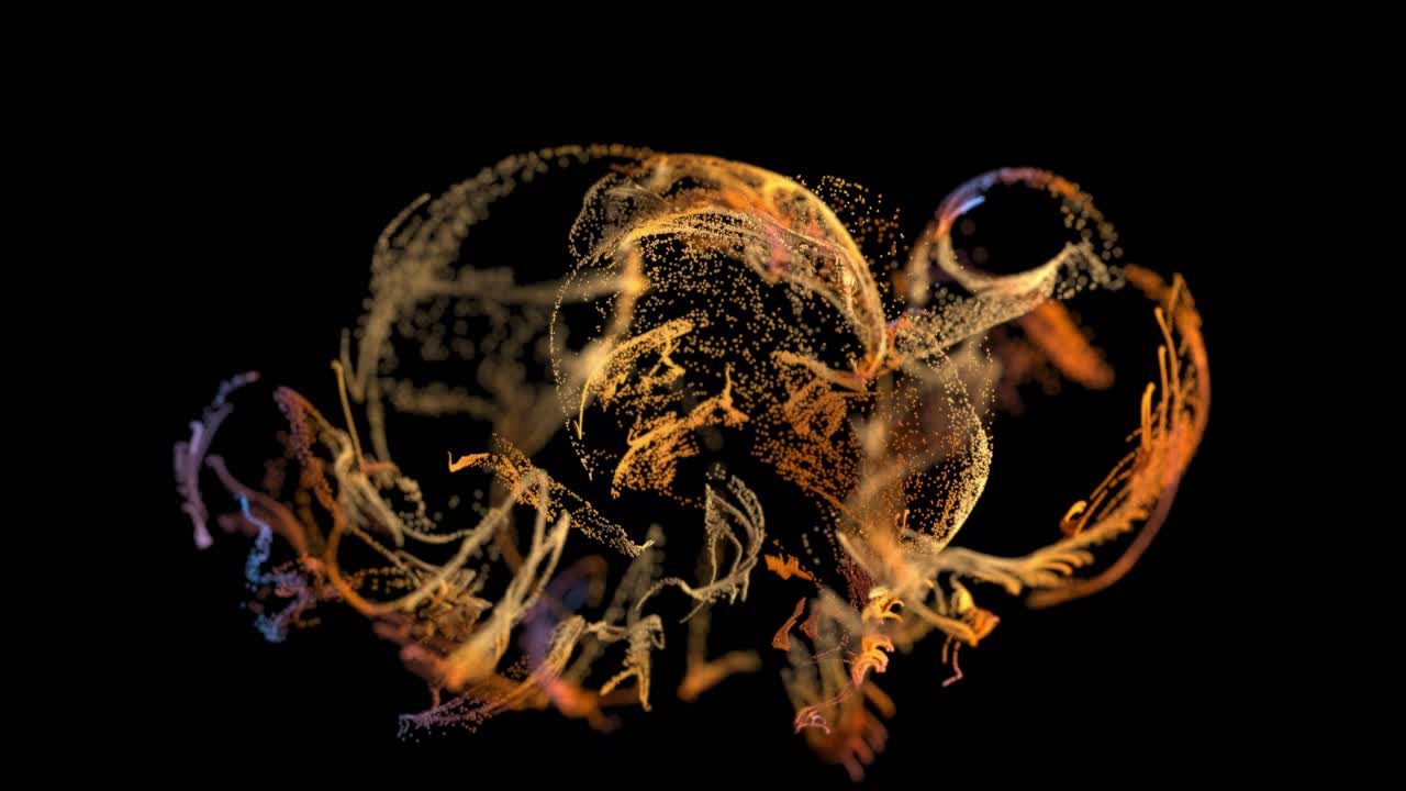 추상적인 입자 폭발