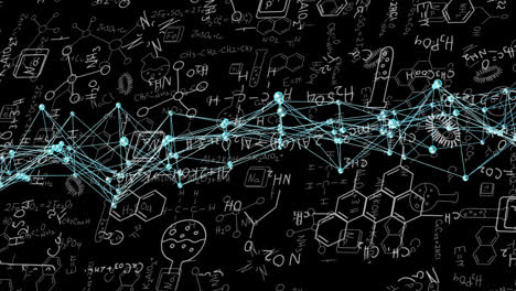 Animación-De-Ecuaciones-Químicas-Sobre-Fórmula-Química