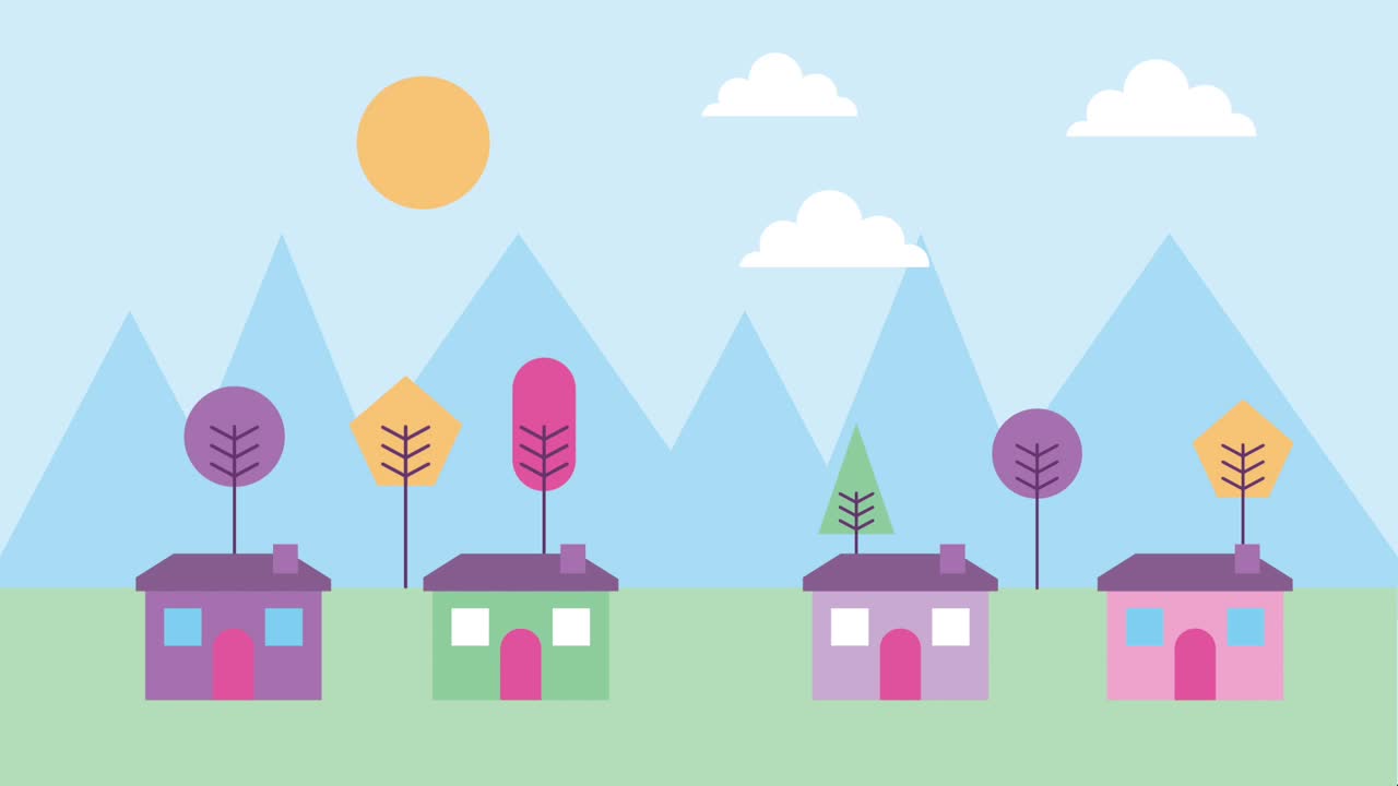 escena panorámica del paisaje