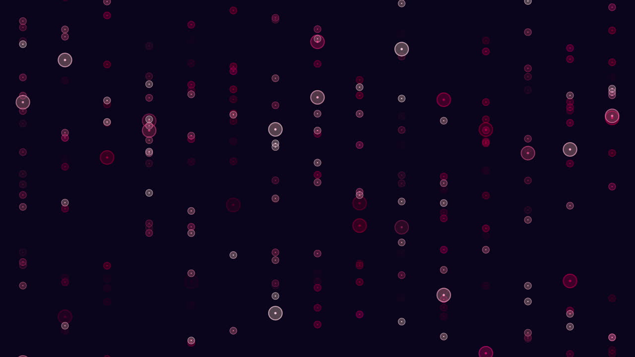 Symmetrical grid of overlapping red circles on dark background