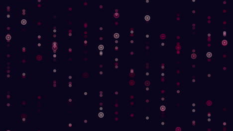symmetrical grid of overlapping red circles on dark background