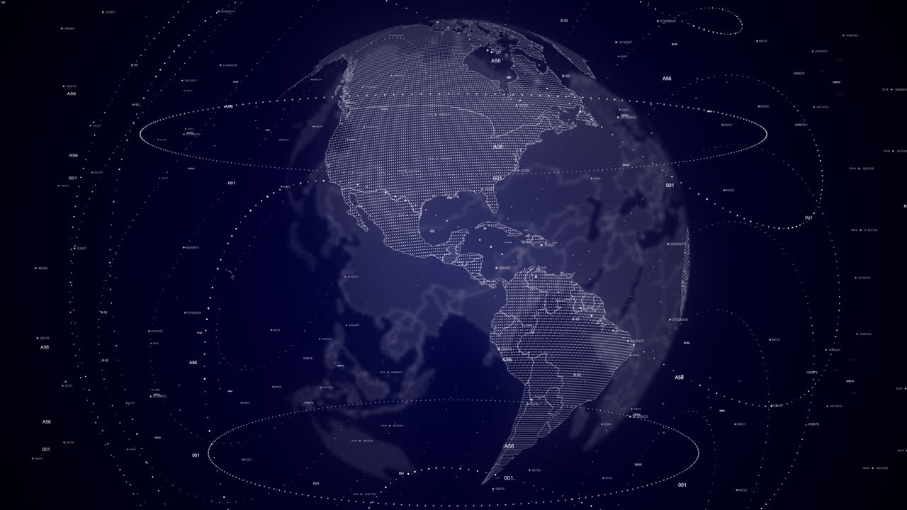 globo digital girando, haciendo zoom en el país de guatemala