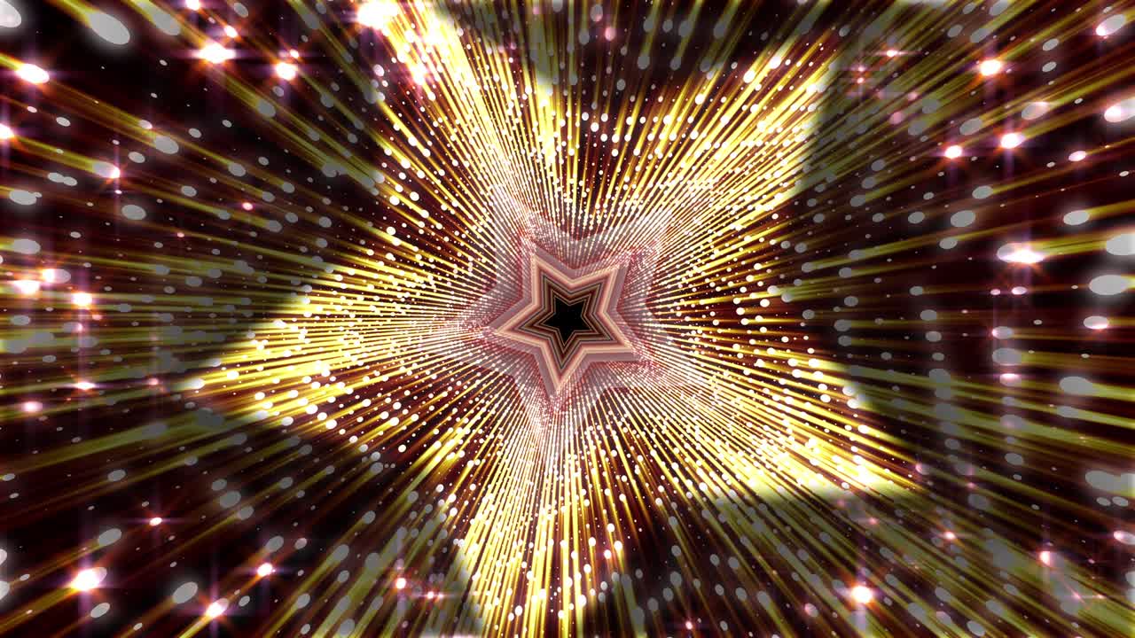 iluminación brillo túnel estrella de neón partículas del espacio luz led fondo abstracto