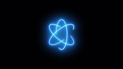 neon atom animation.