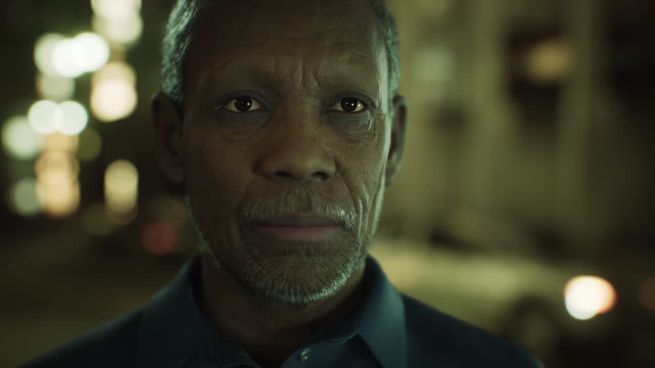 портрет зрелого афроамериканского бизнесмена в городе