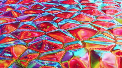 liquid pattern like waves in looped motion. 3d stylish abstract iridescent bg of wavy surface like brilliant liquid glass with rainbow beautiful gradient colors. 4k trendy colorful fluid animation.