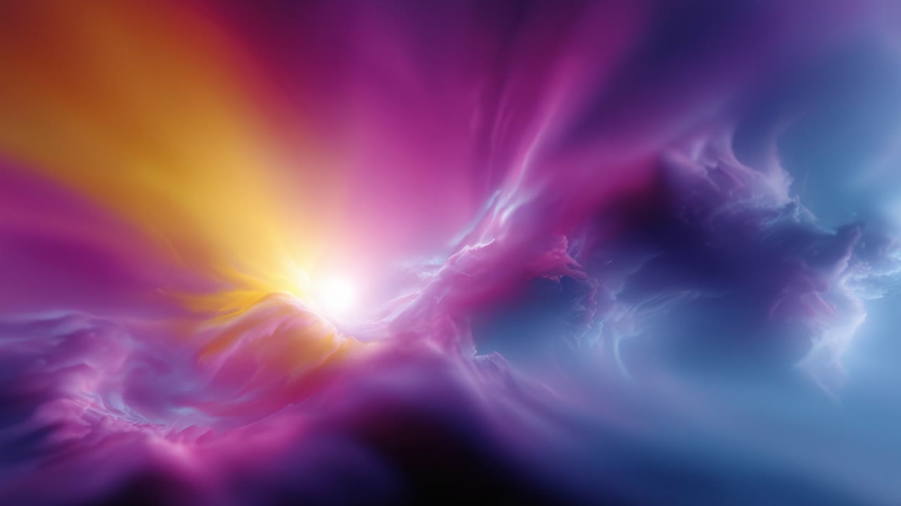 Uno spettacolo celeste vibrante di luce colorata e forme eteree che cattura l'essenza della bellezza cosmica in due straordinarie inquadrature.