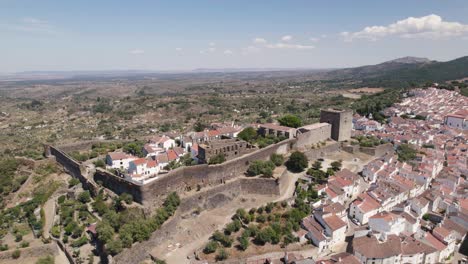 quaint medieval hilltop castle, castelo de vide, portugal