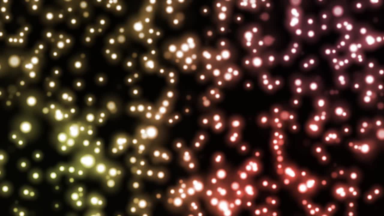 Bagliore rotondo multicolore, con sfocatura e luminosità, allegro, luminoso, atmosfera natalizia. Sfondo.