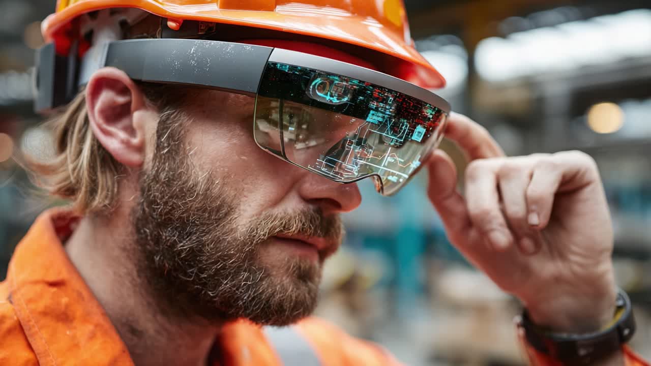 Innovative Worker Using Augmented Reality Glasses for Enhanced Safety and Efficiency in Industrial Environment