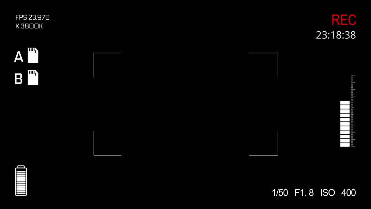 Camera viewfinder camera viewfinder green screen alpha channel animation camera viewfinder recording
