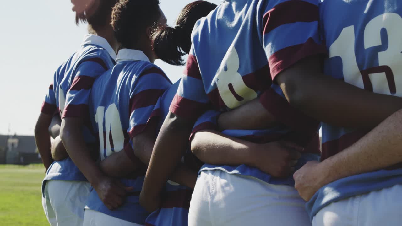 Young adult female rugby team