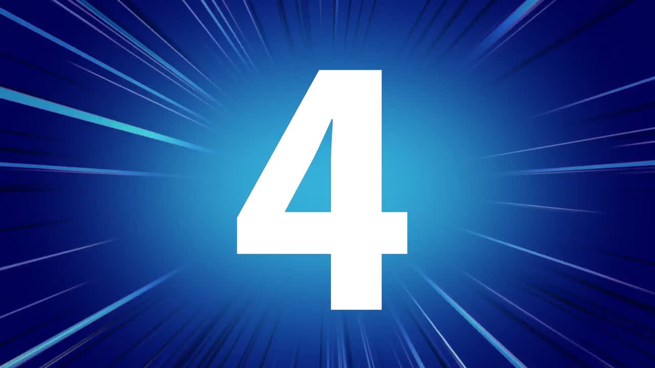 vídeo animado de cuenta atrás