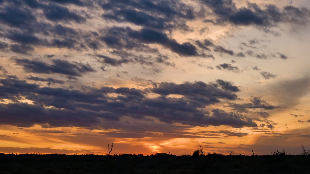 k 낮부터 밤까지 타임랩스 선셋