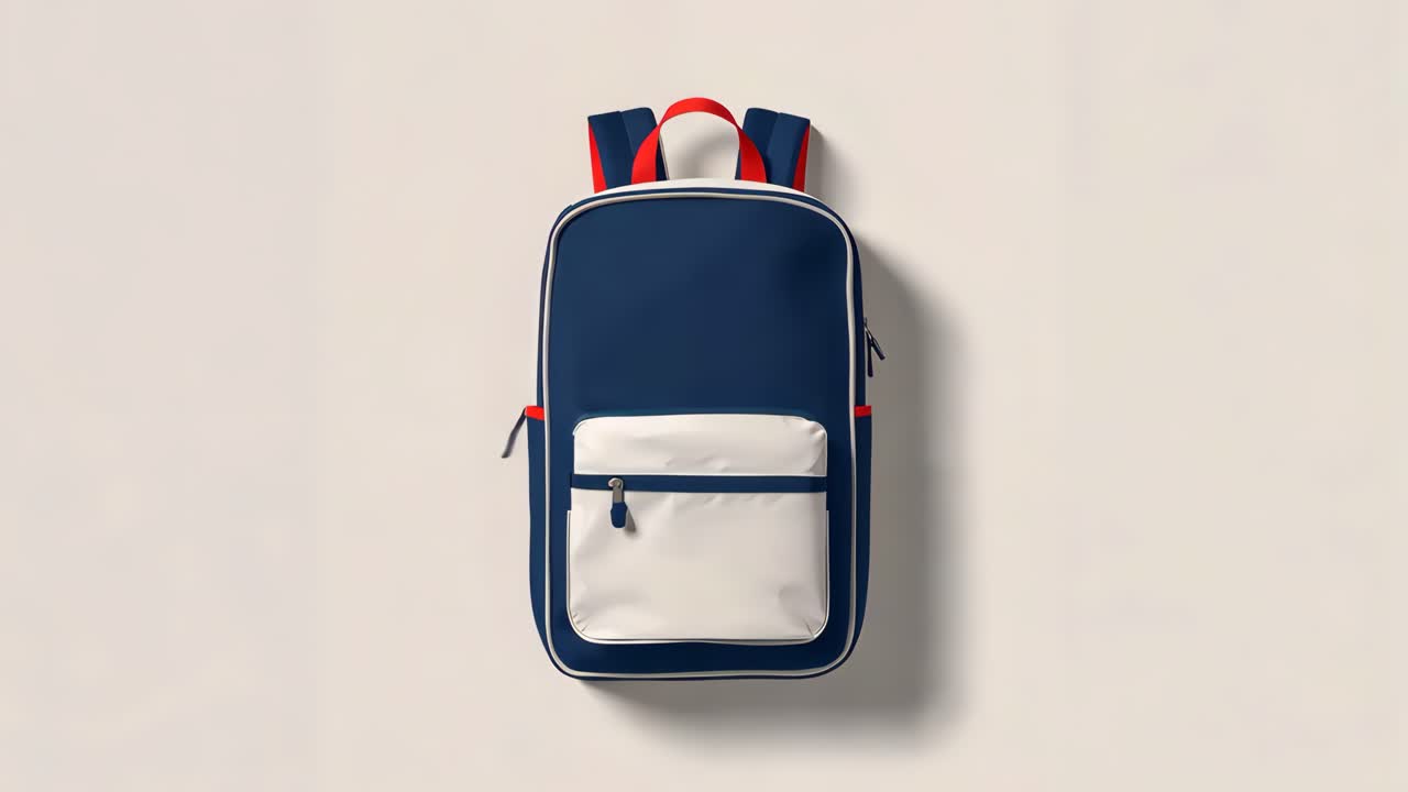 Backpack on White Background