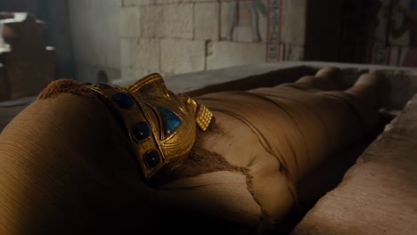 mummy in a tomb